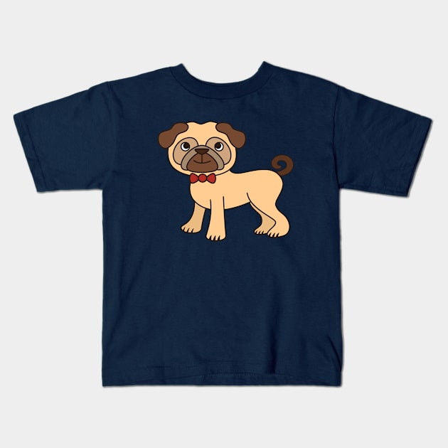 Cute and Kawaii Adorable Pug Kids T-Shirt by happinessinatee